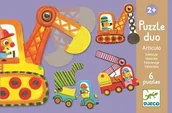 Puzzle - Djeco Puzzle duo Pojazdy - miniaturka - grafika 1