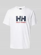 Koszulki męskie - T-shirt z nadrukiem z logo - miniaturka - grafika 1