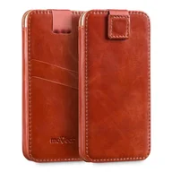 Etui i futerały do telefonów - moVear moVear Skórzane Etui Wsuwka do Smartfon / Telefon rozmiar S (ok 140 x 68 x 8mm) i telefonów o zbliżonych wymiarach | Eksluzywny Pokrowiec pocketCase C+ Skóra Vintage, Brązowy U000SPCPLVBBKBR - miniaturka - grafika 1