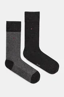 Skarpetki męskie - Tommy Hilfiger skarpetki 2-pack męskie kolor szary - miniaturka - grafika 1