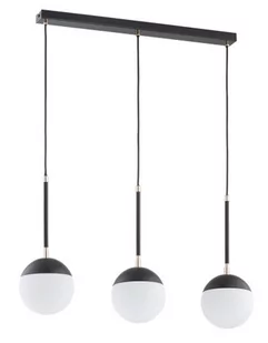 Volda Rex lampa wisząca 3-punktowa czarna/złota 62333 - Lampy sufitowe - miniaturka - grafika 1