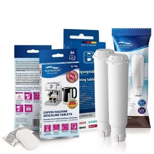 Zestaw Bosch, Filtr Aqualogis AL-TES46 2 szt, Tabletki Czyszczęce Siemens TZ80001, Tabletki Odkamieniające Aqualogis 6 szt. - Akcesoria i części do ekspresów do kawy - miniaturka - grafika 1