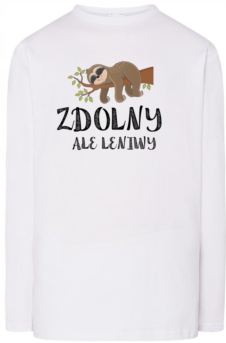 Leniwy Ale Zdolny Leniwiec Bluza Longsleeve R.S