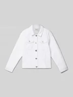 Kurtki i płaszcze dla dziewczynek - Kurtka jeansowa o kroju regular fit z mieszanki bawełny model ‘SARA’ - miniaturka - grafika 1