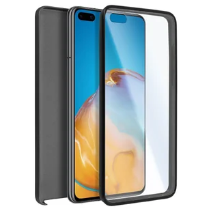Etui 360° do Huawei P40 Pro Elastyczny przód i sztywny tył – czarne - Etui i futerały do telefonów - miniaturka - grafika 1
