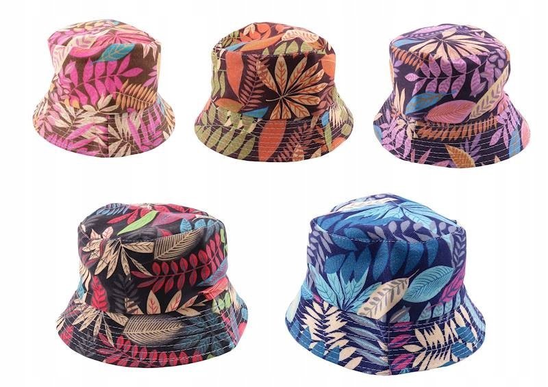 Czapka Bucket Unisex W Palmy,Liście