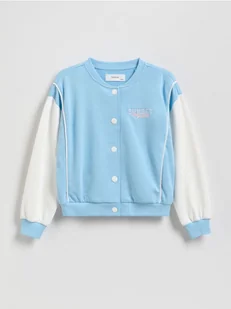 Reserved - Bluza bomberka z haftem - niebieski - Bluzy dla dziewczynek - miniaturka - grafika 1