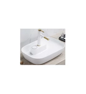 UN-POLA-GW Umywalka/Washabsin/POP UP/Biały Połysk/Glossy White 60 cm - Meble łazienkowe - miniaturka - grafika 1