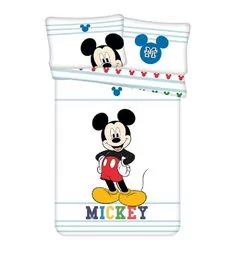 Pościel dla dzieci - Jerry Fabrics Pościel bawełniana 100x135 Myszka Miki Mickey Mouse 0714 do łóżeczka poszewka 40x60 - grafika 1