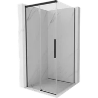 Kabiny prysznicowe - Mexen Rox kabina prysznicowa rozsuwana 100 x 100 cm, transparent, czarna - 8C2-100-100-70-00 - miniaturka - grafika 1