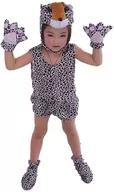 Stroje karnawałowe - Leopard Design Kostiumy zwierząt dziecięce Fantazyjna sukienka Piżama Cosplay M - miniaturka - grafika 1