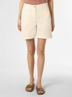 Tommy Hilfiger - Spodenki damskie, biały|beżowy - Spodenki damskie - miniaturka - grafika 1