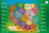 Podkładki na biurko - Plansza edukacyjna Mapa Polski HAPPY COLOR - miniaturka - grafika 1