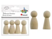 Dekoratorstwo - Dekoracje drewniane, pionki, 42 mm, 4 sztuki - miniaturka - grafika 1