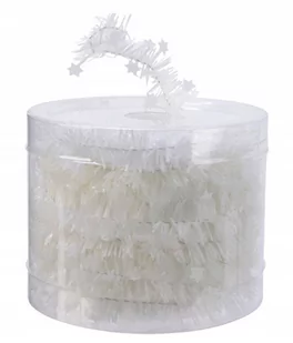 Girlanda na choinkę w gwiazdy biała świąteczna 700 cm - Bombki - miniaturka - grafika 1