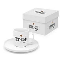 Filiżanki - Lover White Filiżanka Espresso Ze Spodkiem W Pudełku - miniaturka - grafika 1