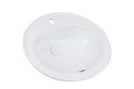 Umywalki - Legersen Frezja Umywalka wpuszczana 56,5x47,5 cm biała LEUM404 - miniaturka - grafika 1