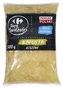 Kapusta kiszona folia 500g - Mieszanki warzywne, sałatki - miniaturka - grafika 1