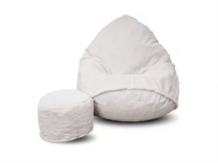 Pufa sako XXXXL worek + gratis lapit ecru - Pufy i podnóżki - miniaturka - grafika 1