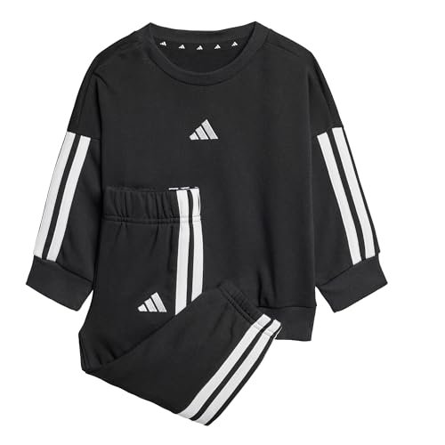 adidas uniseks-baby ESSENTIALS JOGGER, black/white, 12-18 Months
