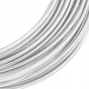 Lina Linka stalowa NIERDZEWNA INOX Kwasoodporna w PCV 1/1,5mm 7x7 5m - Żeglarstwo - miniaturka - grafika 1