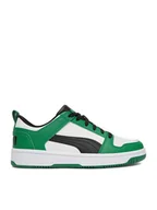 Buty dla chłopców - Puma Sneakersy C-REBOUND LAYUP LO SL JR 37049024 Zielony - miniaturka - grafika 1