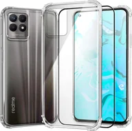 Etui i futerały do telefonów - Hello Case ETUI PANCERNE DO REALME 8I SILIKON ANTI SHOCK CASE SZKŁO HARTOWANE 9H - miniaturka - grafika 1