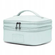 Kosmetyczki, organizery i kuferki - PUCCINI Kosmetyczka Damska Podróżna Kuferek Organizer Błękitna QML015-7B - miniaturka - grafika 1