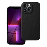 Etui i futerały do telefonów - OEM Futerał Silicone Mag Cover do iPhone 13 Pro Czarny - miniaturka - grafika 1