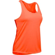 Koszulki sportowe damskie - Damski podkoszulek Under Armour  Whisperlight Tie Back Tank-ORG S - miniaturka - grafika 1