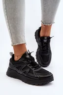 Sneakersy damskie - Sneakersy damskie Big Star NN274A085 Czarny-39 - miniaturka - grafika 1