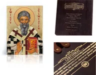 Ikony i obrazy sakralne - Ikona religijna Święty Sylwester - miniaturka - grafika 1