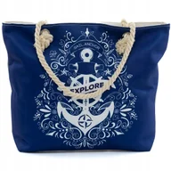 Torebki damskie - Torba plażowa shoper bag torebka na plażę - miniaturka - grafika 1