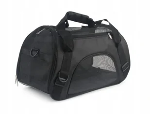 SOLIDNA Torba TRANSPORTER Dla Kota Psa Z PLUSZOWĄ Matą Podróżna Rozmiar L - Transportery dla kotów - miniaturka - grafika 1