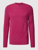 Swetry męskie - Sweter z dzianiny z prążkowanymi wykończeniami - miniaturka - grafika 1