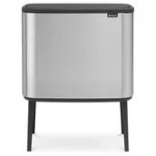 Kosze na śmieci - Brabantia Kosz na śmieci Bo Touch Bin 11 l + 23 l stal matowa FPP 316227 - miniaturka - grafika 1