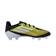 Piłka nożna - adidas Unisex F50 Club Messi Buty piłkarskie, elastyczne, twarde buty do gry w ziemię, Gold Met Ftwr Biały Rdzeń Czarny, 41 1/3 EU - miniaturka - grafika 1
