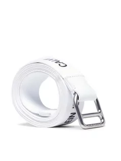 Paski - Calvin Klein Jeans Pasek Damski Slider Webbing Belt 30mm K60K608292 Biały - grafika 1