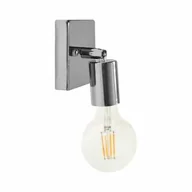 Lampy ścienne - Mały kinkiet chrom regulowany metalowy E27 kwadrat EZO - miniaturka - grafika 1