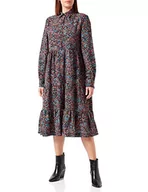 Sukienki - Replay Sukienka damska, 010 Black/Multicolor, L - miniaturka - grafika 1