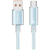Kable USB - Kabel USB-A - USB-C USAMS Cloud Series US-SJ658 66W 1.2 m Niebieski - miniaturka - grafika 1