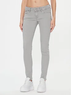 Pepe Jeans Jeansy PL204583 Szary Skinny Fit - Spodnie damskie - miniaturka - grafika 1