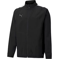 Bluzy dla dziewczynek - Puma Bluza dziecięca Teamliga Sideline Jkt Jr Black White 140 657260 - miniaturka - grafika 1