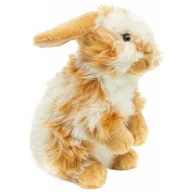 Maskotki i pluszaki - Maskotka Królik Lwiogłowy Zwisłouchy Stojący Złoto-Biały - 23 cm - Uni Toys - miniaturka - grafika 1