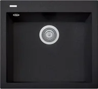 Zlewozmywaki - Zlew PLADOS ONE 5610 CZARNY METAL (black metalik 44) (ON561044) - miniaturka - grafika 1