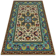 Dywany zewnętrzne - Piękny dywan ogrodowy Kolorowe wzory geometryczne 140x210 cm - miniaturka - grafika 1