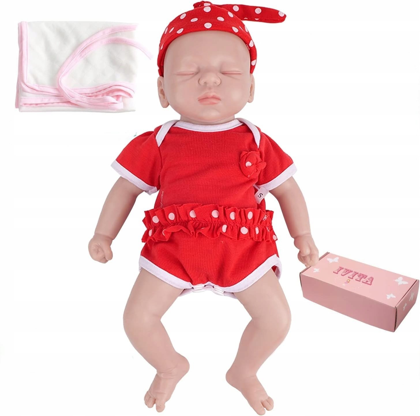 Lalka Bobas Silikonowa Wykonana Ręcznie Nauka Noworodka Realistyczna Miękka