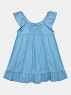 Sukienki i spódniczki dla dziewczynek - United Colors Of Benetton Sukienka codzienna 4DHJGV00S Niebieski Regular Fit - miniaturka - grafika 1