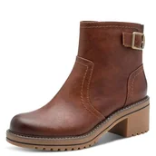 Kozaki damskie - Marco Tozzi Damskie 2-25403-45 modne kozaki, koniak, 42 EU, koniak, 42 EU - miniaturka - grafika 1