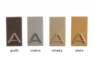 Litera samoprzylepna 4,5 cm oliwka - plakietka - Numery na dom - miniaturka - grafika 1